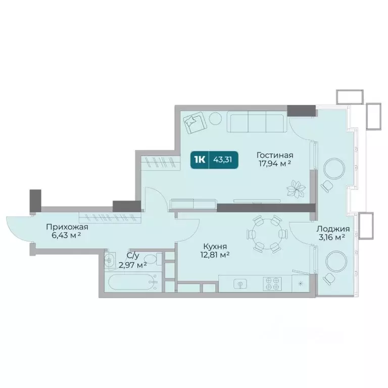 1-к кв. Краснодарский край, Новороссийск Золотой Берег жилой комплекс ... - Фото 1