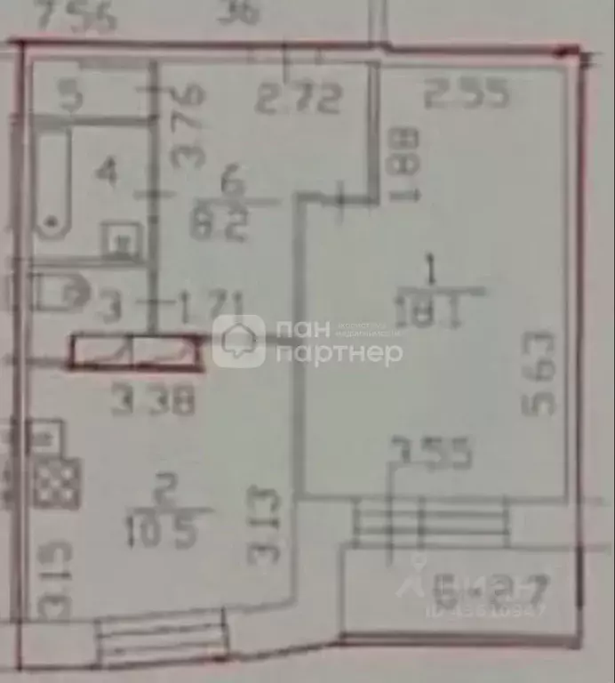 1-к кв. Санкт-Петербург просп. Энергетиков, 35к4 (42.2 м) - Фото 2