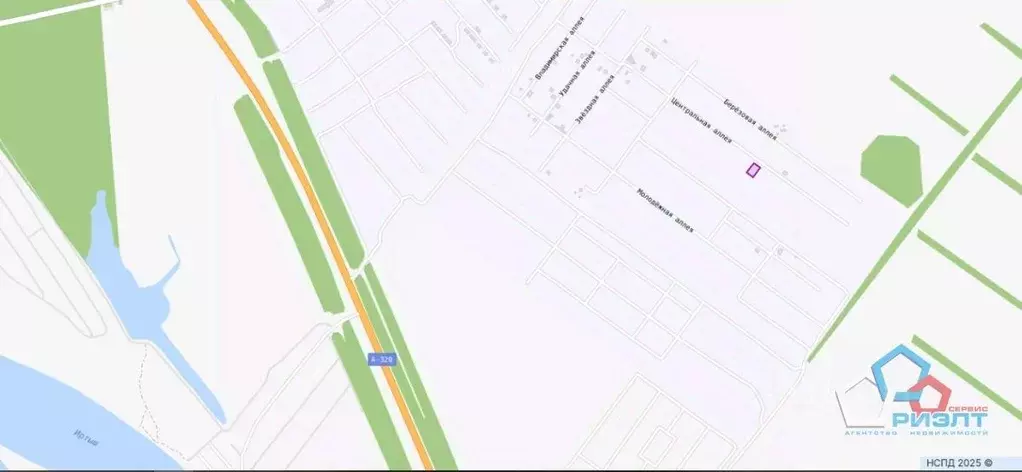 Участок в Омская область, Омский район, с. Усть-Заостровка  (14.1 ... - Фото 1