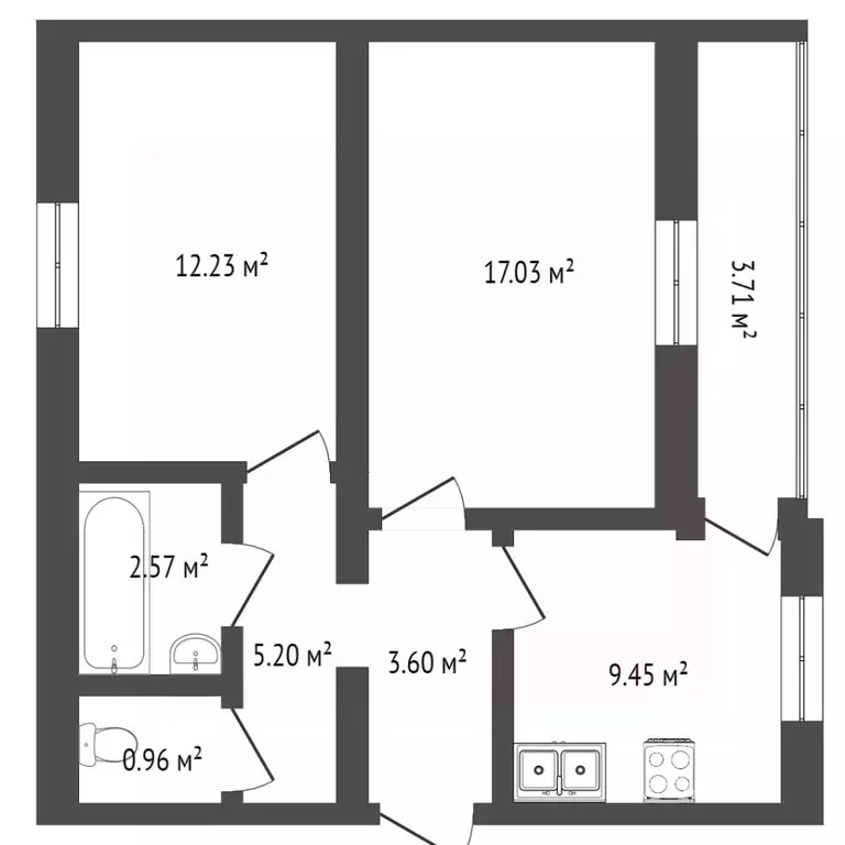 2-к кв. Севастополь ул. Астана Кесаева, 5/6 (62.0 м) - Фото 1