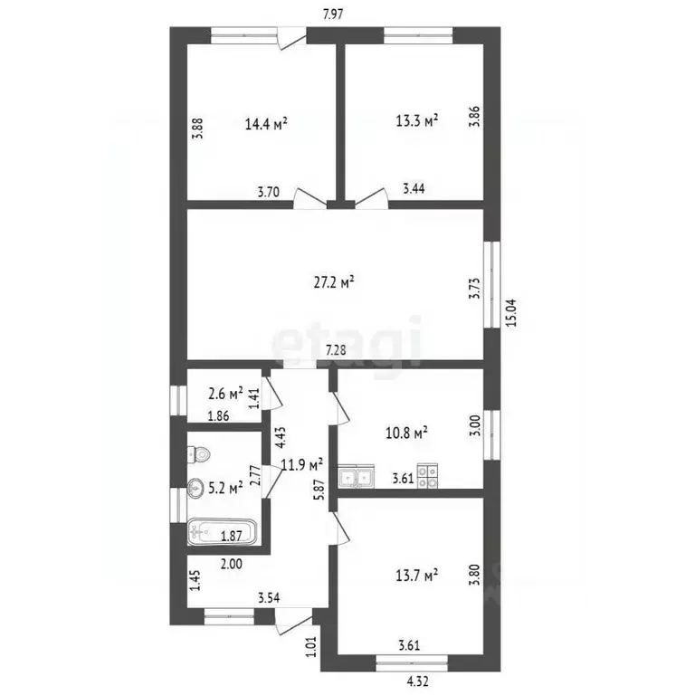 Дом в Ростовская область, Батайск ул. Некрасова (110 м) - Фото 1