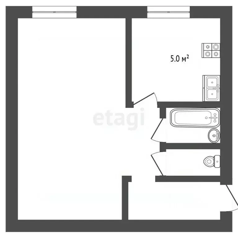 1-к кв. Москва 1-й Войковский проезд, 4К2 (39.0 м) - Фото 2