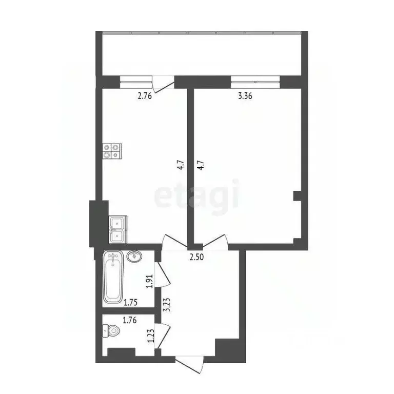 1-к кв. Мордовия, Саранск Севастопольская ул., 13 (41.1 м) - Фото 1