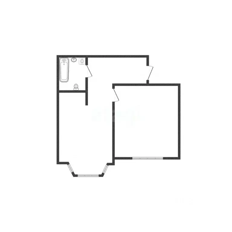1-к кв. Курская область, Курчатов Молодежная ул., 26 (54.3 м) - Фото 2