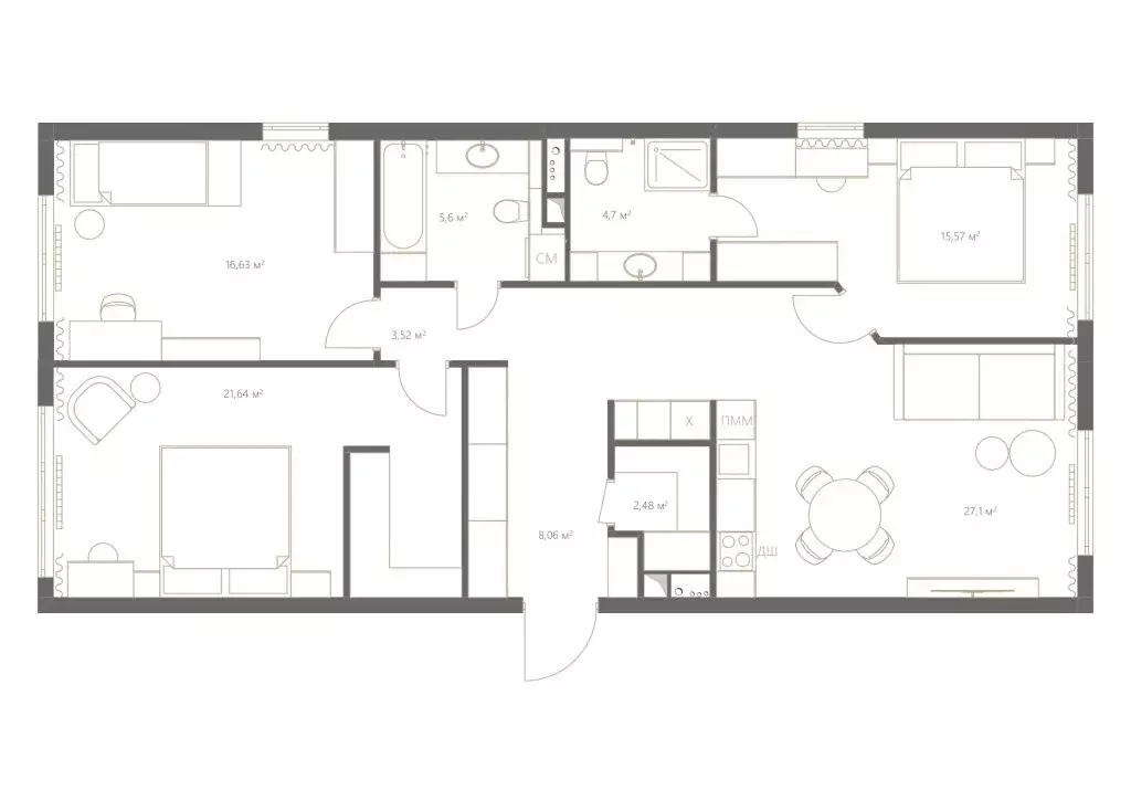 3-комнатная квартира: Москва, Винницкая улица, 8к2 (105.3 м) - Фото 1