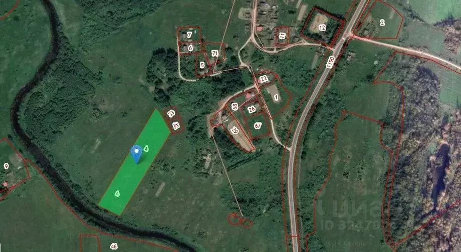 Участок в Псковская область, Островский район, Бережанская волость, д. ... - Фото 1