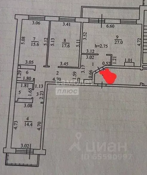 3-к кв. Иркутская область, Иркутск проезд Юрия Тена, 26/6 (96.6 м) - Фото 2