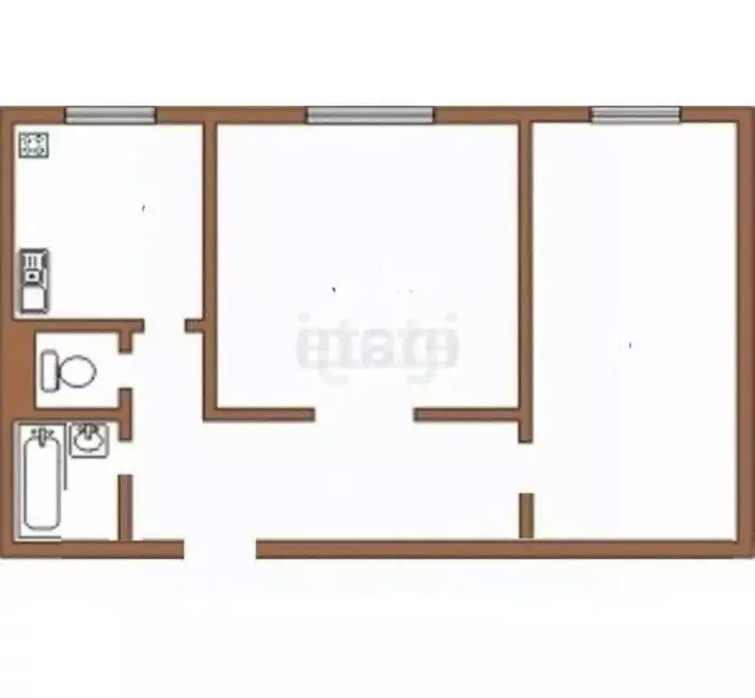 2-к кв. Забайкальский край, Чита ул. Николая Островского, 52 (50.8 м) - Фото 2