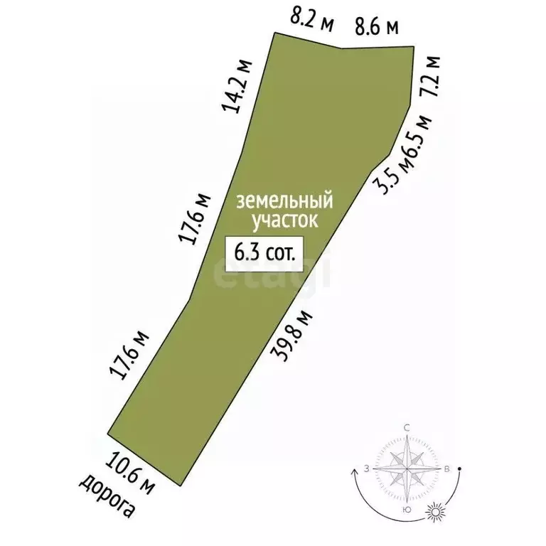 Участок в Крым, Белогорск ул. Интернациональная, 25 (6.31 сот.) - Фото 2