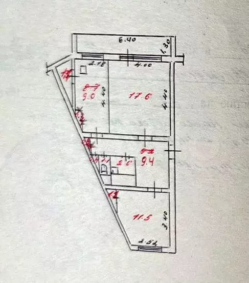 2-к. квартира, 58,6 м, 5/5 эт. - Фото 0