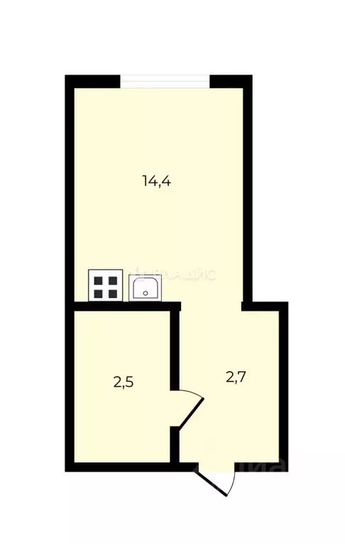 Студия Московская область, Ленинский городской округ, Боброво пгт ул. ... - Фото 2
