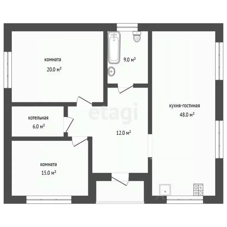 Дом в Тюменская область, Тюмень Топаз СНТ, ул. Центральная (110 м) - Фото 2