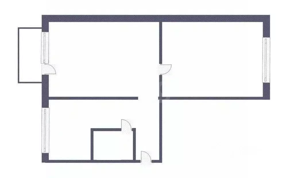 2-к кв. Кемеровская область, Топки ул. Дзержинского, 7 (47.6 м) - Фото 1