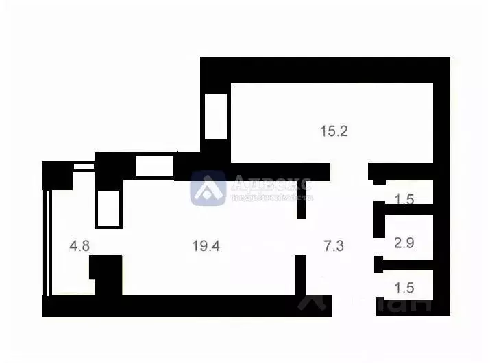 1-к кв. Тюменская область, Тюмень ул. Монтажников, 13Б (47.8 м) - Фото 1