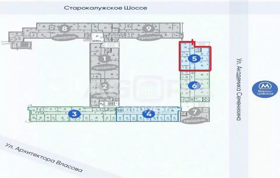 Офис в Москва Старокалужское ш., 62 (189 м) - Фото 1