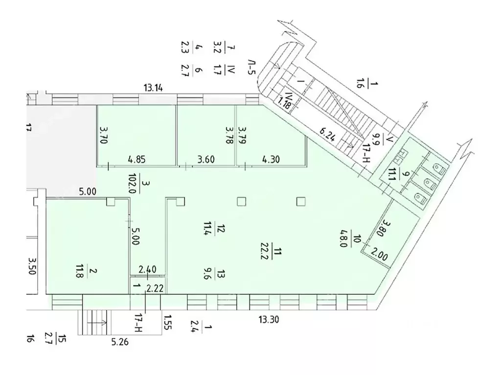 Офис в Санкт-Петербург Воронежская ул., 5 (200 м) - Фото 1