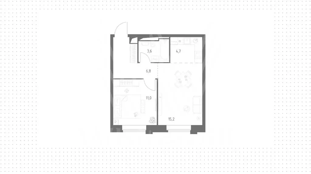 2-комнатная квартира: Москва, ул. Верейская (41 м) - Фото 1