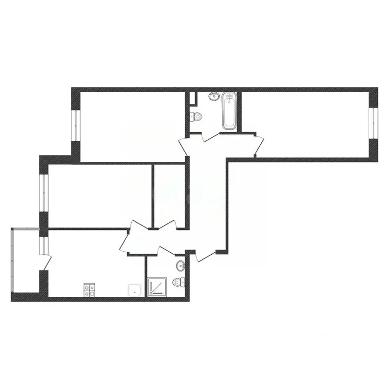 3-к кв. Калужская область, Обнинск просп. Ленина, 211 (87.9 м) - Фото 2
