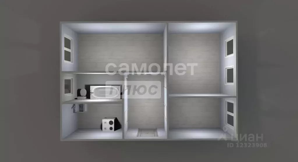 3-к кв. Московская область, Подольск Климовск мкр, ул. Красная, 1 ... - Фото 2