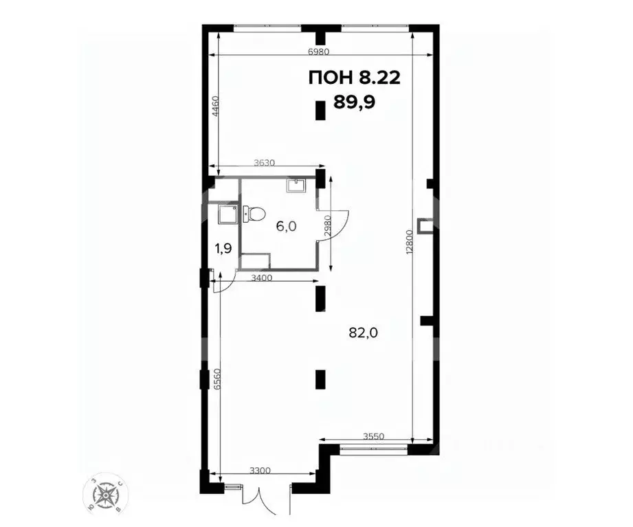 Торговая площадь в Москва Ленинградское ш., 228к7 (90 м) - Фото 1