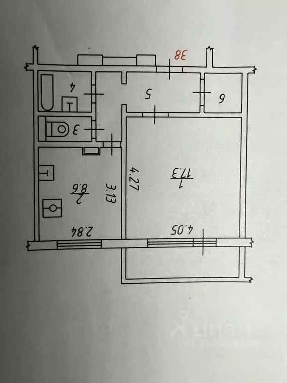 1-к кв. Московская область, Красногорск Дачная ул., 11 (40.0 м) - Фото 0