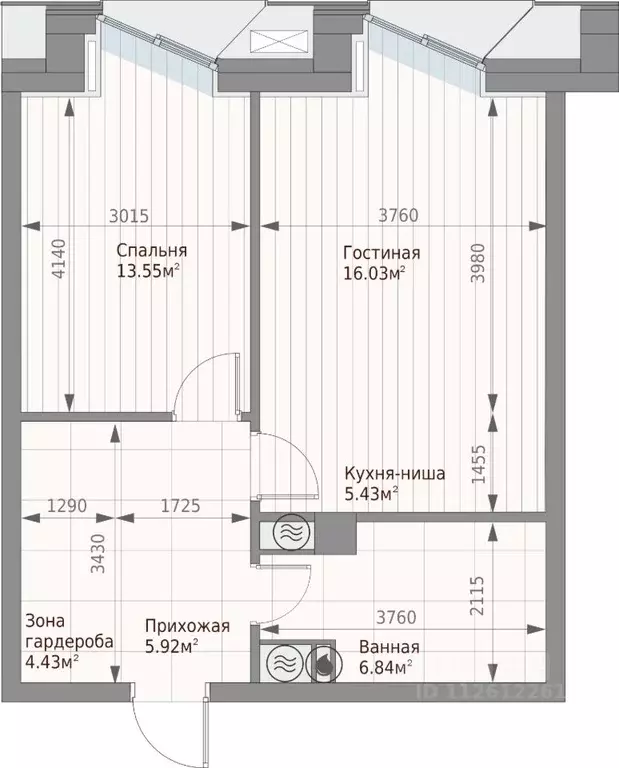 1-к кв. Татарстан, Казань ул. Качалова (52.2 м) - Фото 0