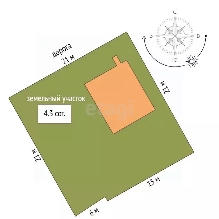 Дом в Крым, Симферопольский район, Добровское с/пос, с. Мраморное  (88 ... - Фото 2