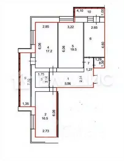 3-к кв. Пензенская область, Пенза Коммунистическая ул., 21Б (84.4 м) - Фото 1