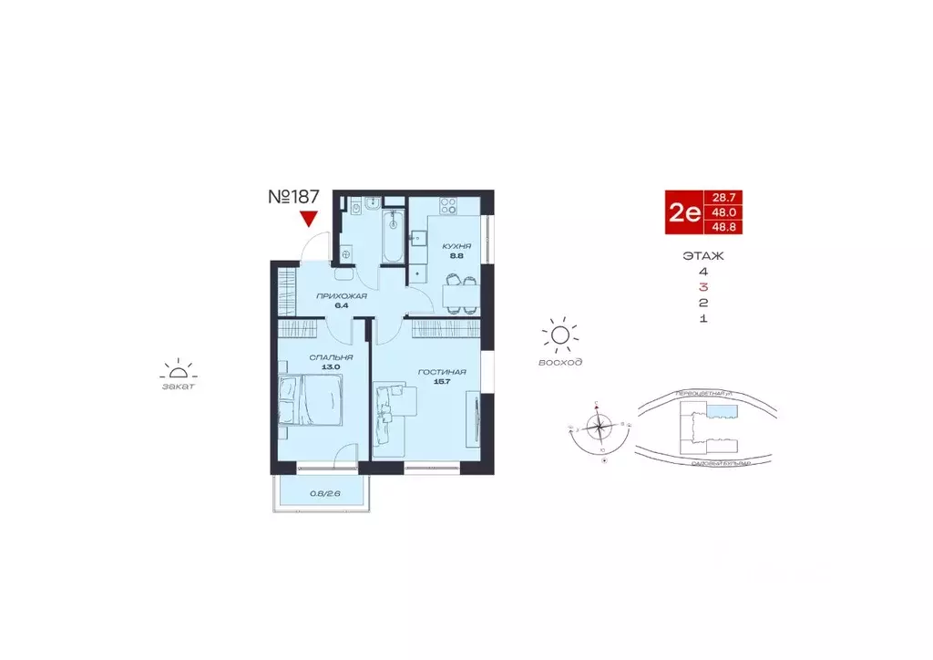 2-к кв. Пермский край, Пермский муниципальный округ, с. Култаево, ... - Фото 1