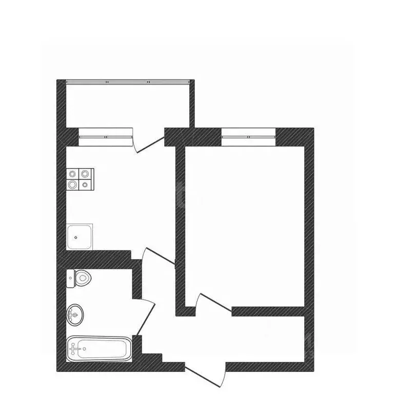 1-к кв. Нижегородская область, Нижний Новгород Вязниковская ул., 41 ... - Фото 2