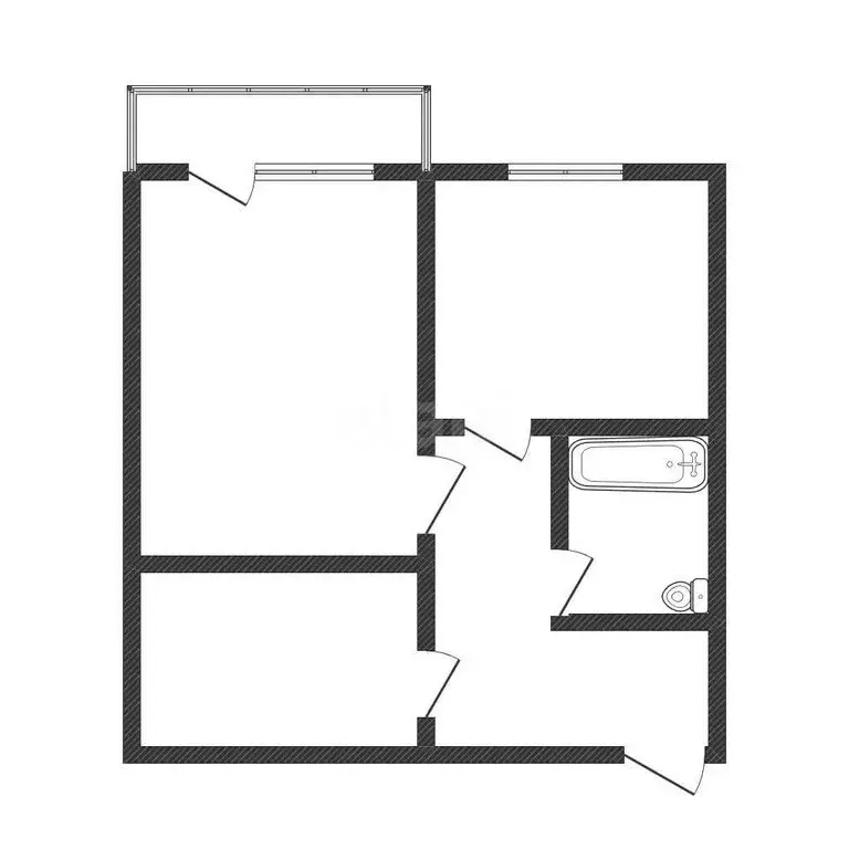 1-комнатная квартира: Липецк, улица И.В. Шкатова, 26 (42.5 м) - Фото 1