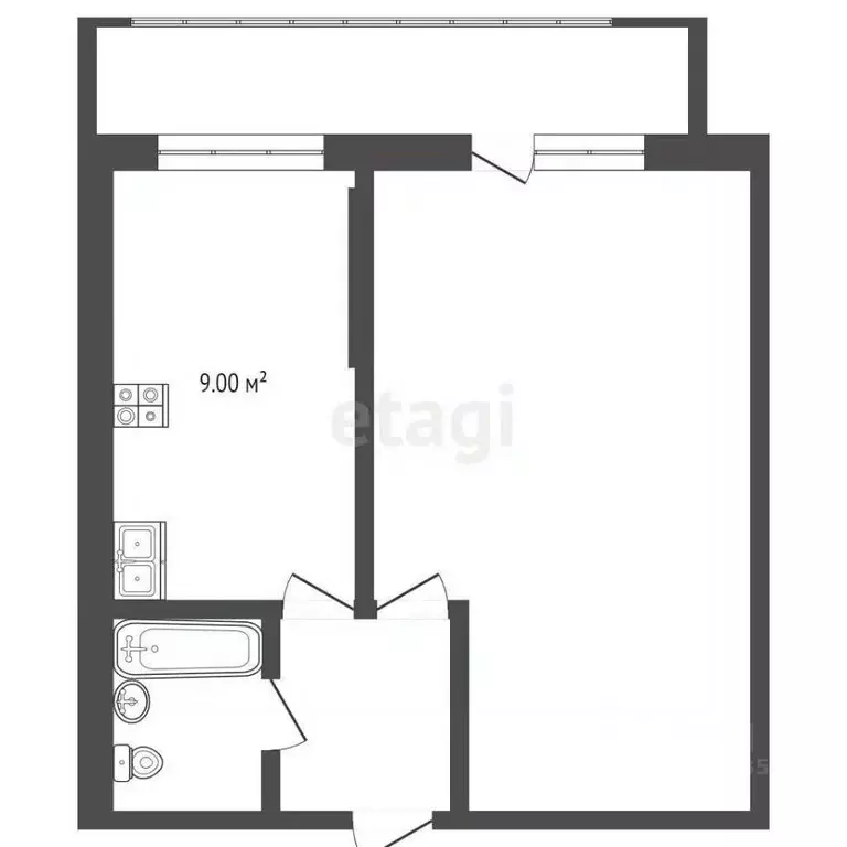 1-к кв. Москва Чертановская ул., 7К2 (35.1 м) - Фото 1