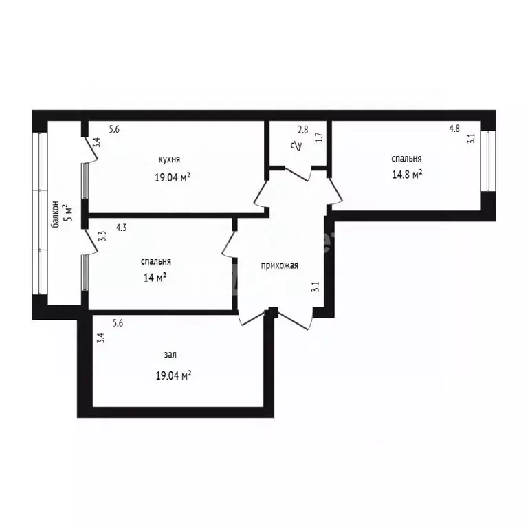 3-к кв. Дагестан, Дербент ул. Юрия Гагарина, 18 (105.0 м) - Фото 2