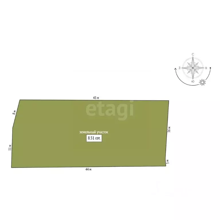 Участок в Амурская область, Благовещенский район, с. Владимировка  ... - Фото 2