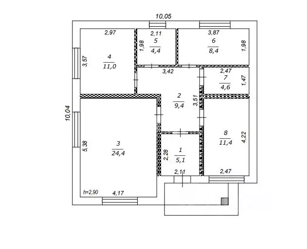 Дом в Белгородская область, Белгородский район, Пушкарское с/пос, с. ... - Фото 2