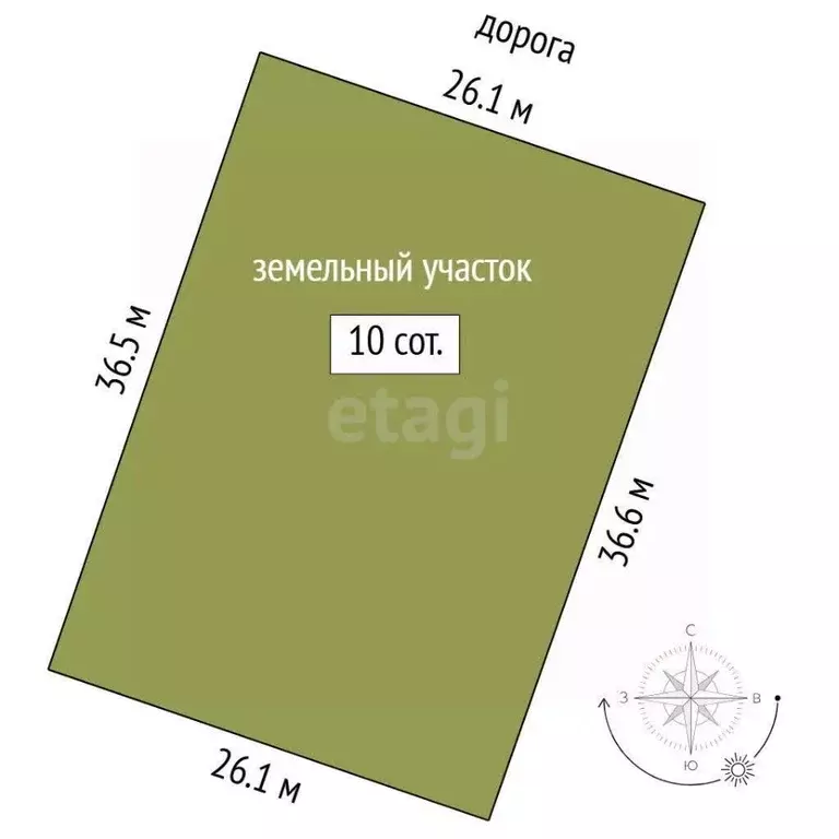 Участок в Тюменская область, Тюмень Ембаевское ТОО,  (10.0 сот.) - Фото 1