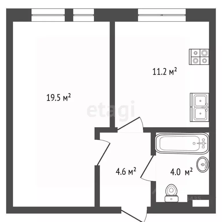 1-к кв. Московская область, Ленинский городской округ, Дрожжино пгт ш. ... - Фото 2