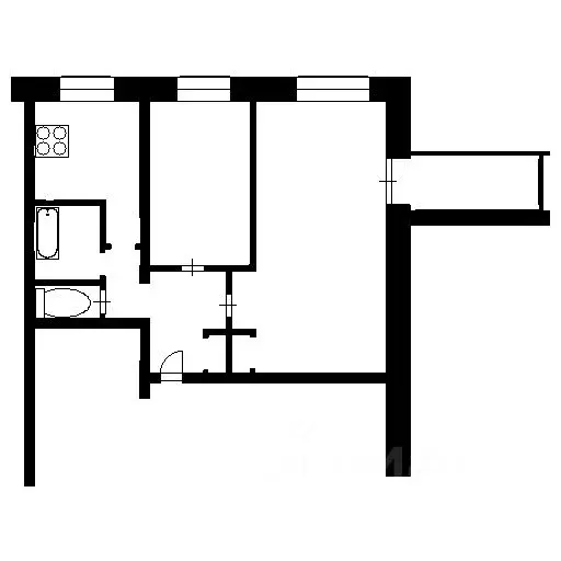 2-к кв. Новосибирская область, Новосибирск ул. Объединения, 42 (42.5 ... - Фото 2