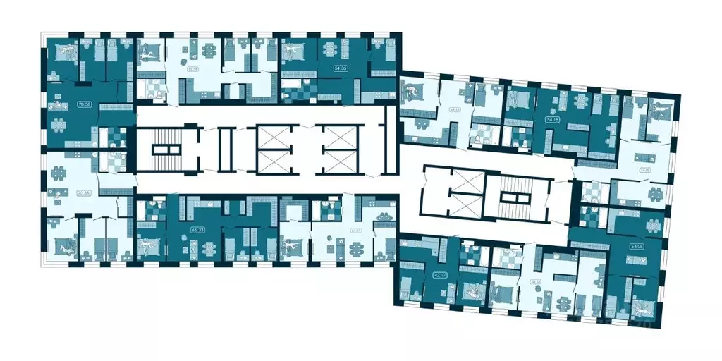 4-к кв. Приморский край, Владивосток ул. Борисенко (70.38 м) - Фото 2