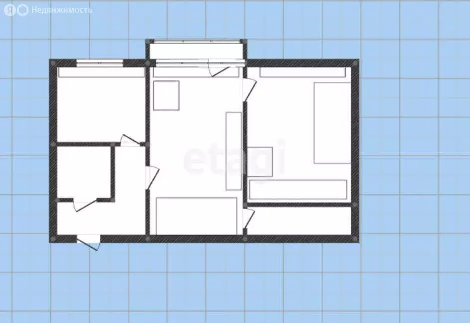 2-комнатная квартира: Губкин, улица Мира, 24 (40.1 м) - Фото 1