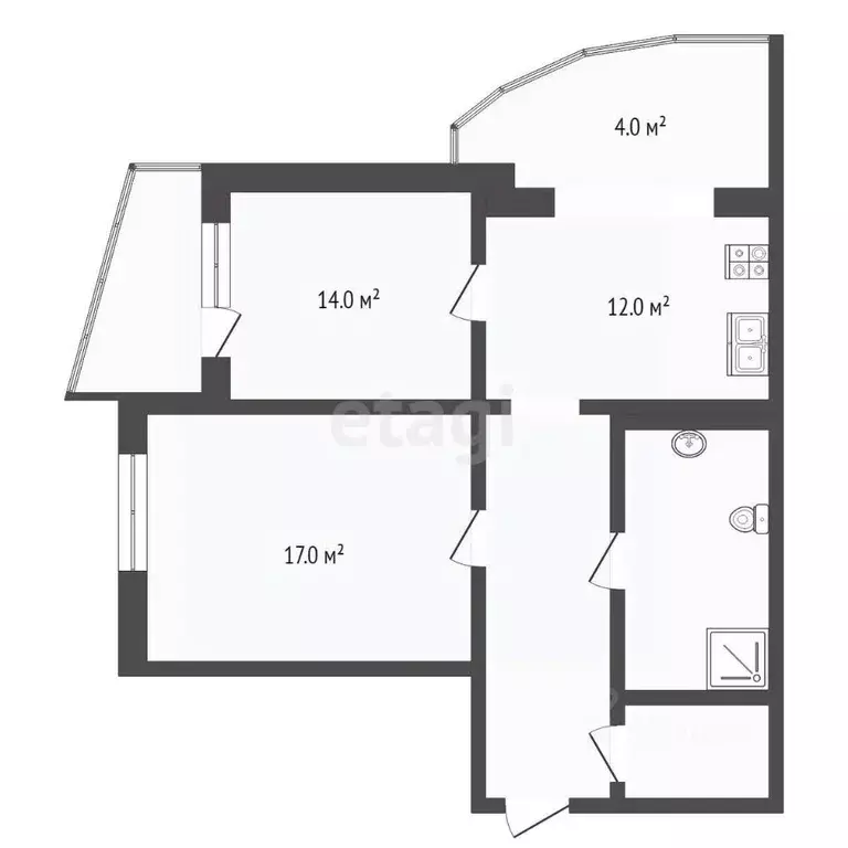 2-к кв. Московская область, Одинцово ул. Чистяковой, 22 (63.0 м) - Фото 1