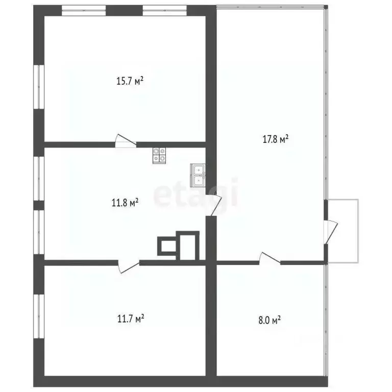 Дом в Саратовская область, Аркадак Луговая ул., 5 (39 м) - Фото 1
