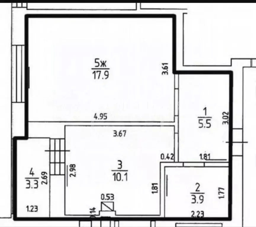 1-к кв. Калининградская область, Калининград Аэропортная ул., 1А (40.7 ... - Фото 2
