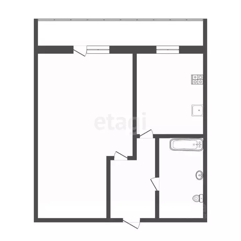 1-к кв. Тюменская область, Тюмень ул. 30 лет Победы, 79А (29.9 м) - Фото 1