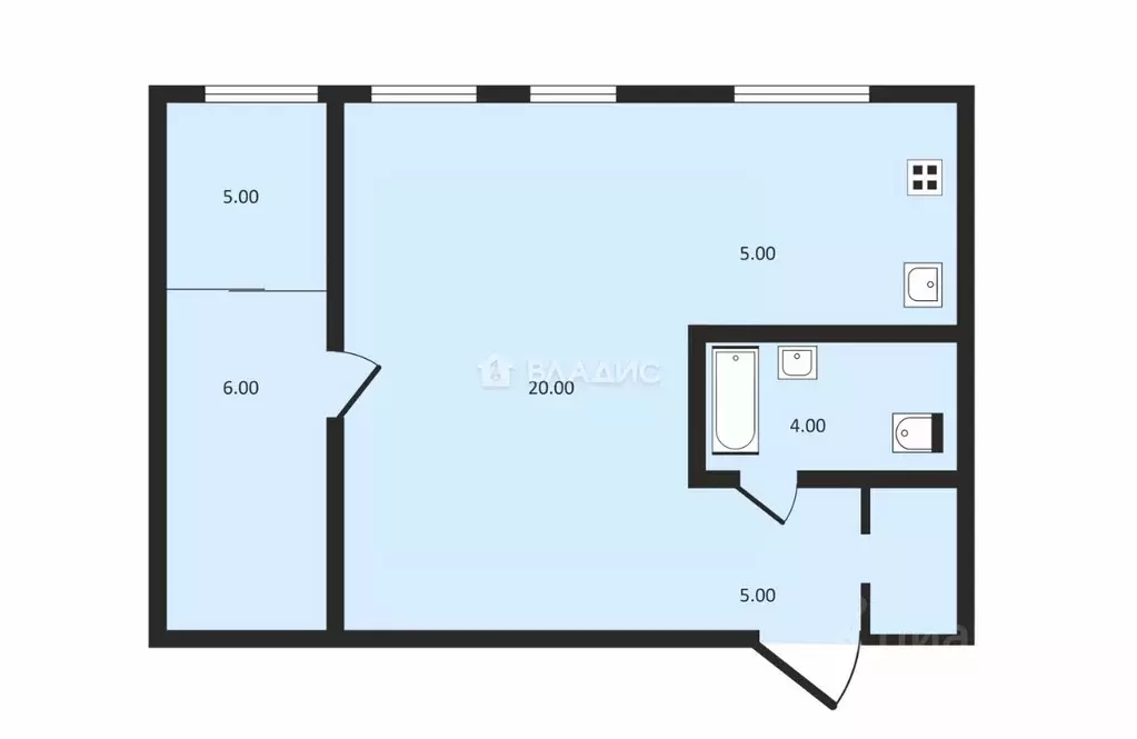 2-к кв. Москва Каспийская ул., 30К2 (45.1 м) - Фото 2