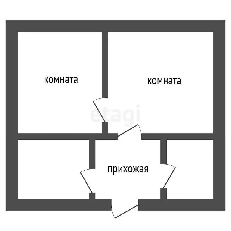 Дом в село Гагарино, Зелёная улица (66.9 м) - Фото 1