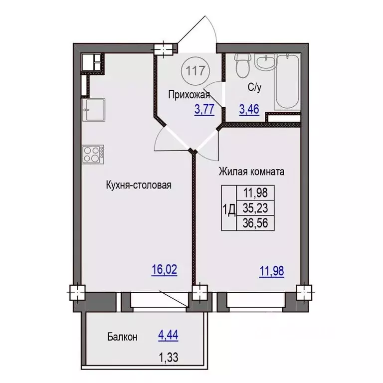 1-к кв. Псковская область, Псковский район, Завеличенская волость, д. ... - Фото 1