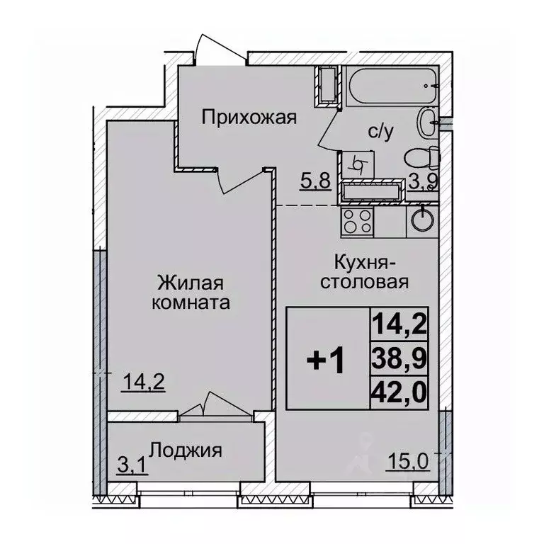 1-к кв. Нижегородская область, Нижний Новгород Горизонты Нижнего жилой ... - Фото 0