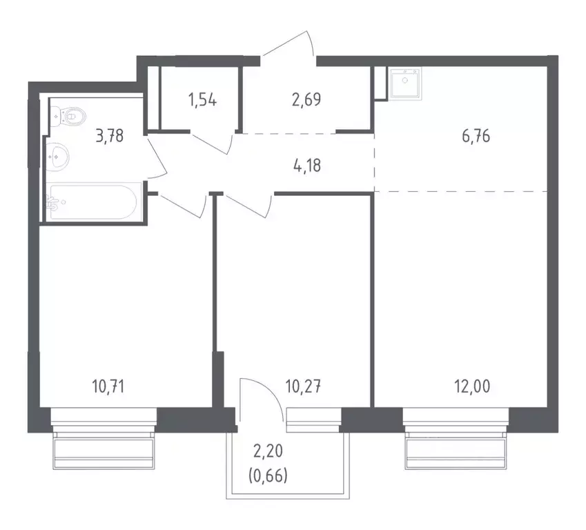 2-к кв. Московская область, Одинцовский городской округ, с. Лайково, ... - Фото 1