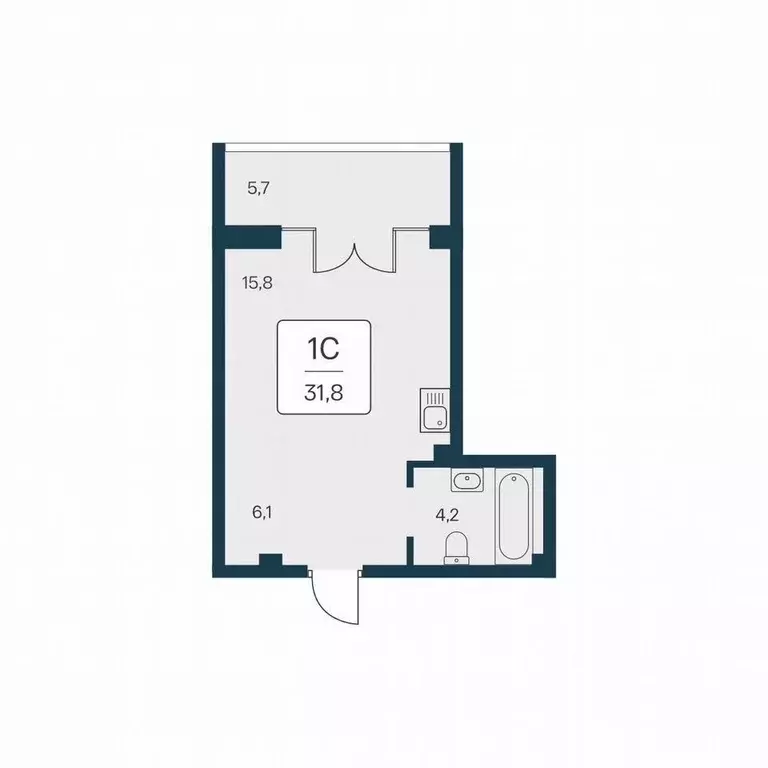 Студия Крым, Алупка ш. Севастопольское, 2А (31.8 м) - Фото 1